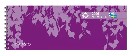 Memo 14, lila - Pöytäkalenterit - 185226 - 1